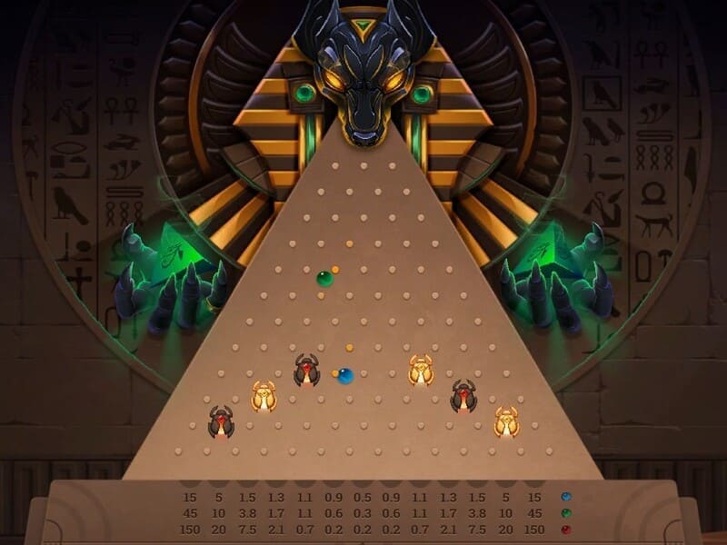 Play Anubis Plinko for free and real money