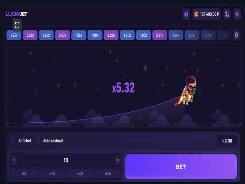 Lucky Jet game at 1win online casino